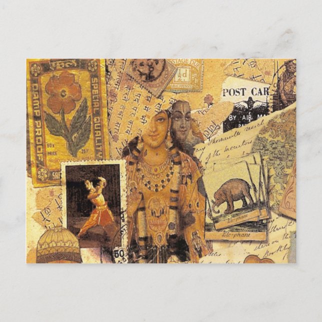 Postal Glorias indias (Anverso)