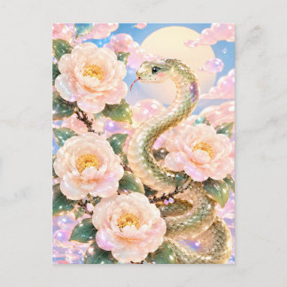 Postal Glossy Snake Floral Art
