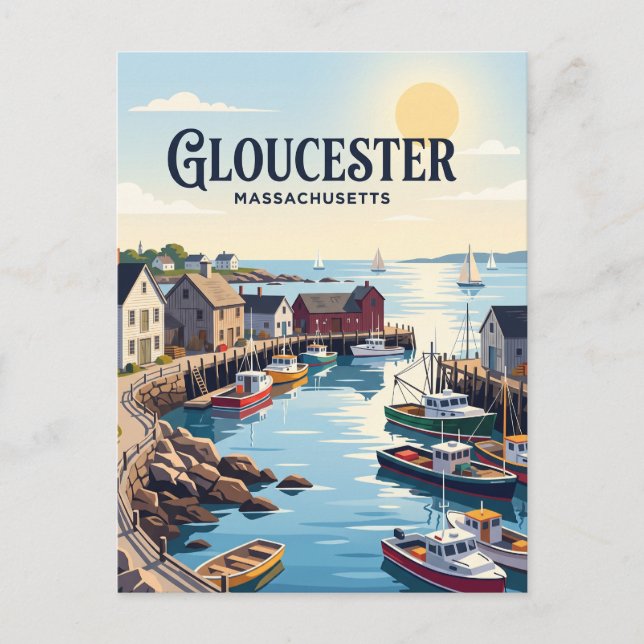 Postal Gloucester, Massachusetts (Anverso)