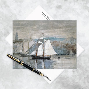 Postal Gloucester Schooners Sloop Winslow Homer