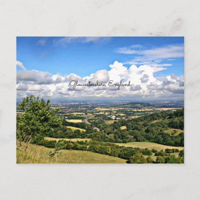 Postal Gloucestershire, paisajes de Inglaterra (Anverso)