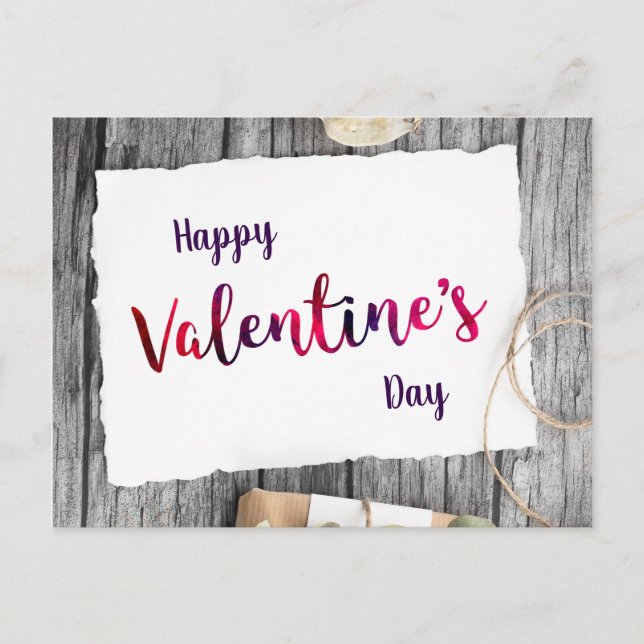 Postal Glücklicher Valentinstag (Anverso)