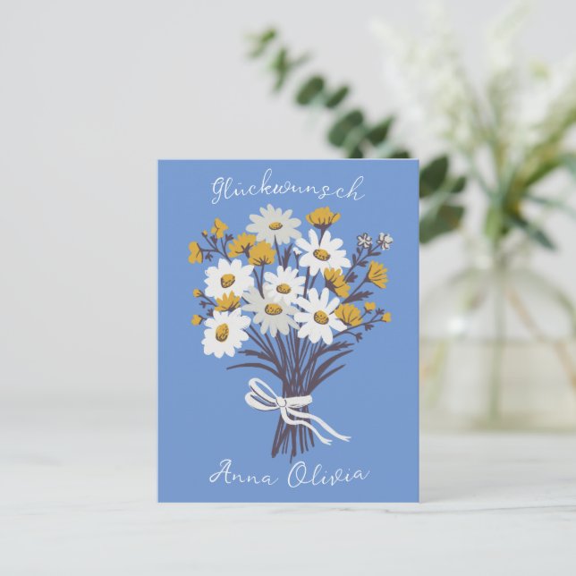 Postal Gluckwunsch Geburtstag Personalisiert Ihr Name  (Anverso de pie)