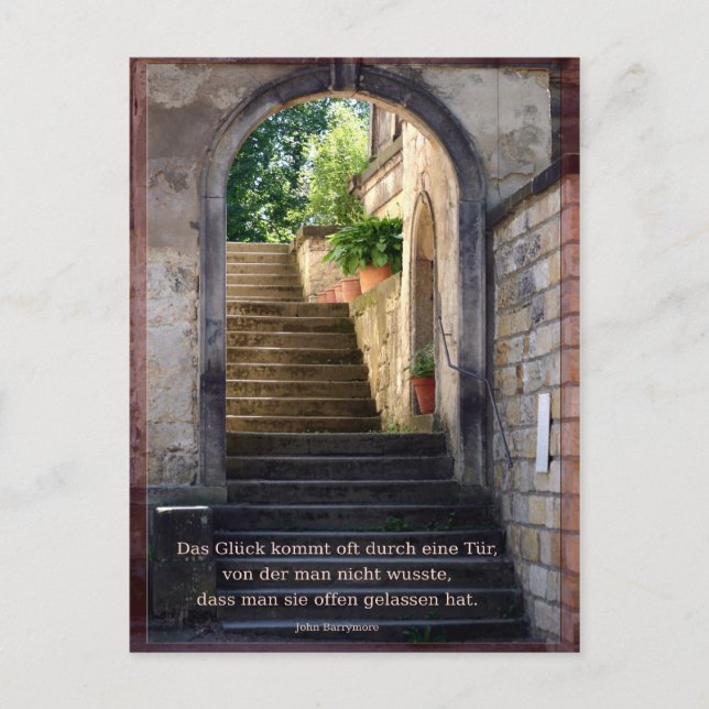 Postal Glueck (Anverso)