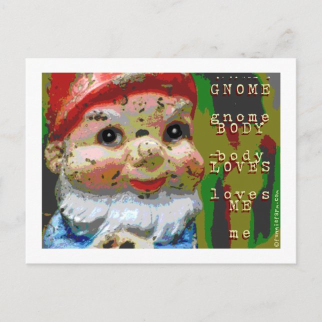 Postal Gnome Body Me Ama (Anverso)