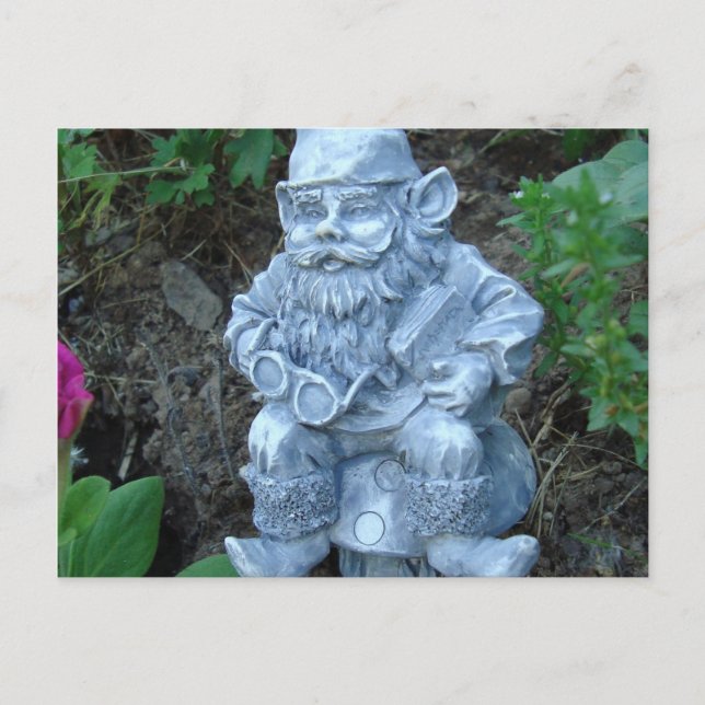 Postal Gnome Post Card Card (Anverso)