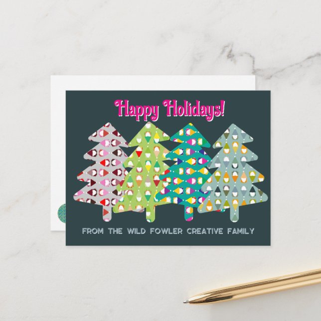 Postal Gnome Tree Holiday Wiers (Anverso/Reverso In Situ)