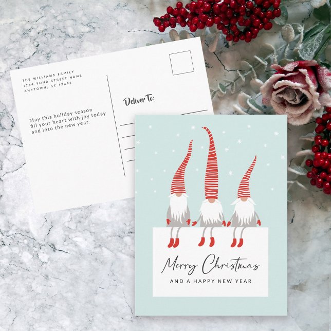 Postal Gnomes escandinavos te desean una feliz Navidad (Subido por el creador)