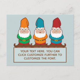 Postal Gnomes escudos Añadir tu texto