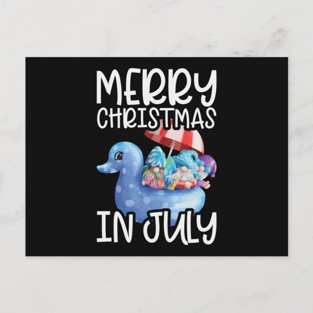 Postal Gnomes Merry Christmas in July Tropical (Anverso)