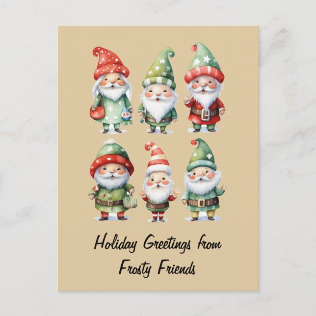 Postal Gnomes Spreading Winter Cheer (Anverso)