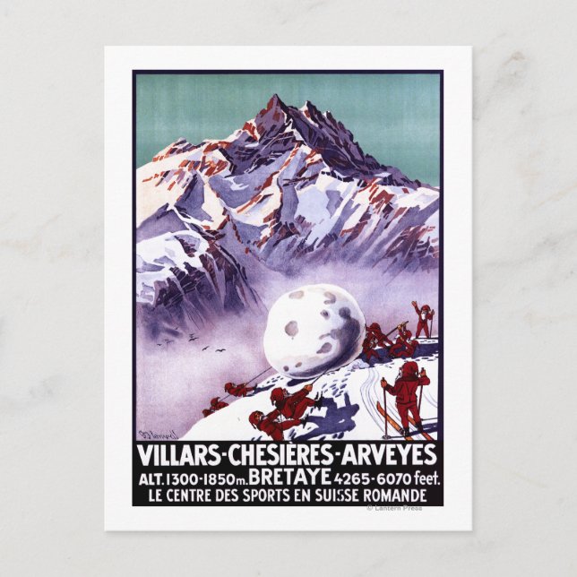 Postal Gnomes traviesos hacen Poster gigante de bola de n (Anverso)