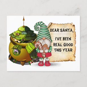 Postal Gnomo de Navidad 