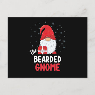 Postal Gnomo Navideño Barbudo Lindo