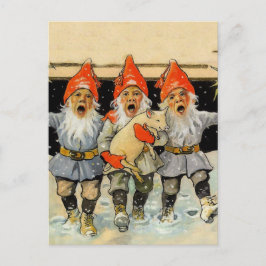Postal “Gnomos cantores” de Jenny Nystrom