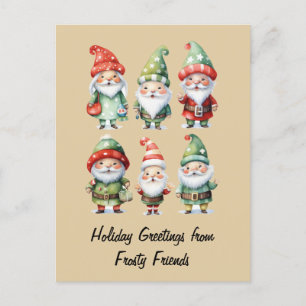 Postal Gnomos Difunden Alegría Invernal