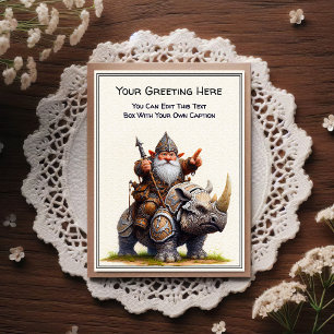 Postal Gnomos y Guerreros Elfos para cualquier ocasión Li