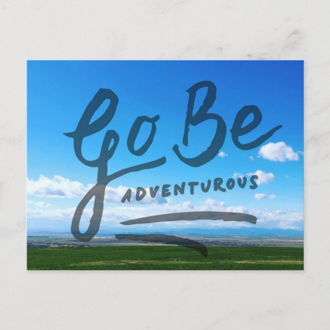 Postal Go Be Adventurous (Anverso)