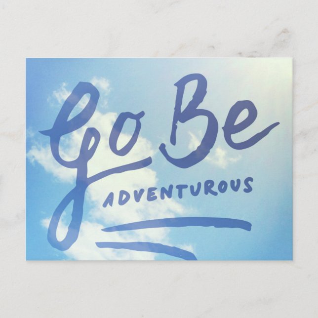 Postal Go Be Adventurous Sky (Anverso)