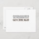 Postal GO CHICAGO (baraja negra) (Anverso / Reverso)