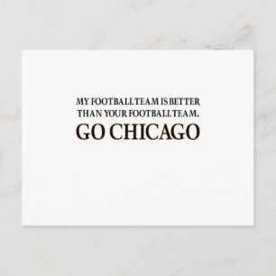 Postal GO CHICAGO (baraja negra)