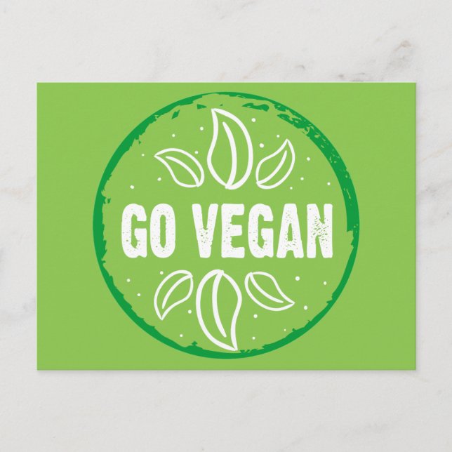 Postal Go Vegan (Anverso)