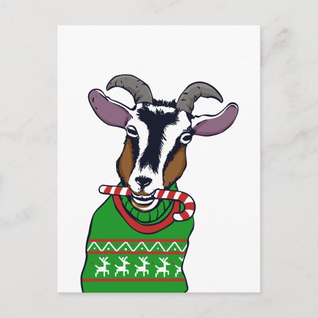 Postal Goat Christmas Sweater (Anverso)