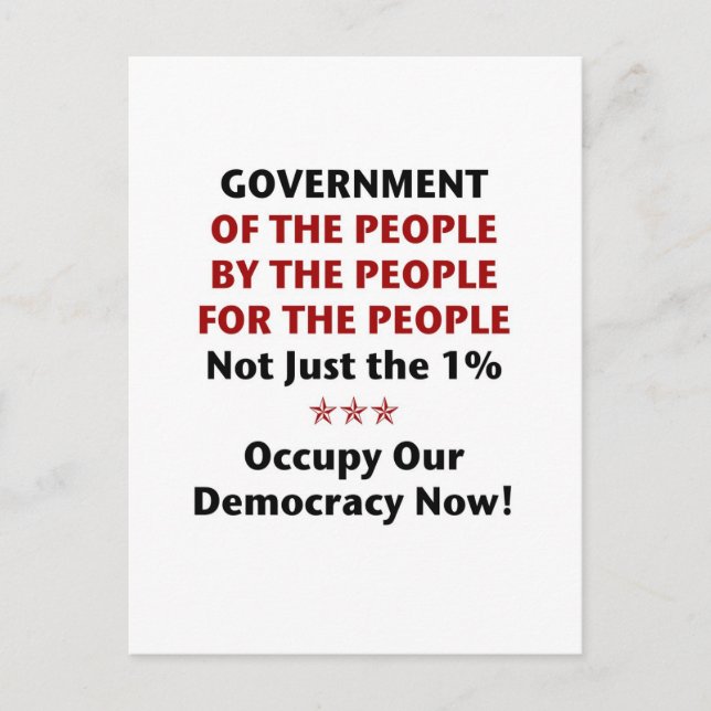 Postal Gobierno del pueblo (Anverso)