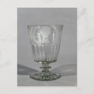 Postal Goblet grabado en rueda, c.1800-25