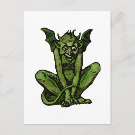 Postal Goblin Verde Gótico Fantasy Demonio Creatura