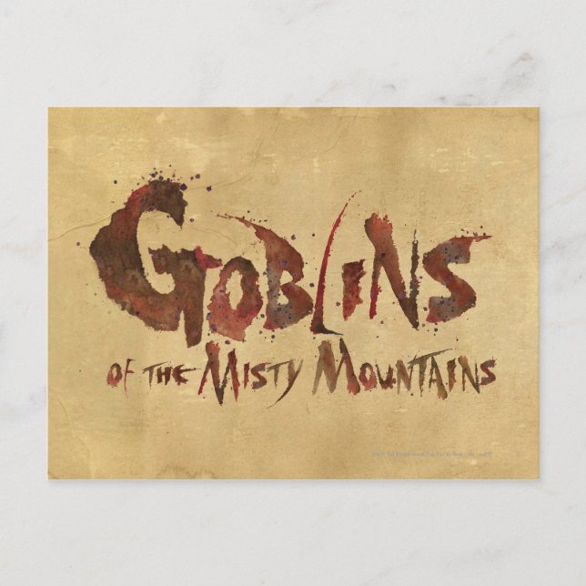 Postal Goblins de las montañas Misty (Anverso)