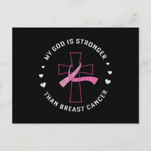 Postal God Is Stronger Breast Cancer Awareness Christian