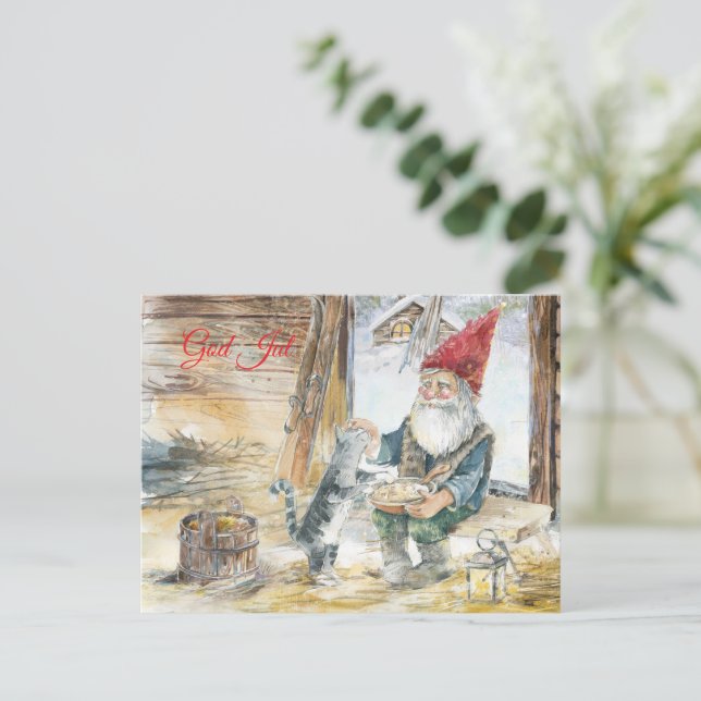 Postal God Jul (Anverso de pie)