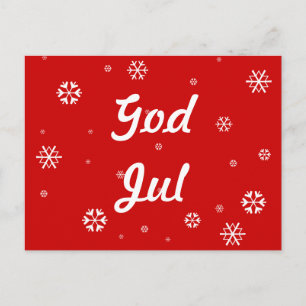 Postal God Jul Snowflakes