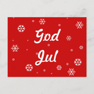 Postal God Jul Snowflakes