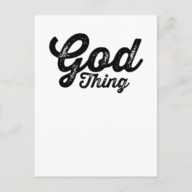 Postal God Thing Christian Inspirational (Anverso)