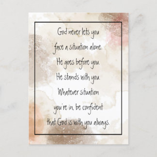 Postal God With You Always Never Alone Inspirational Po