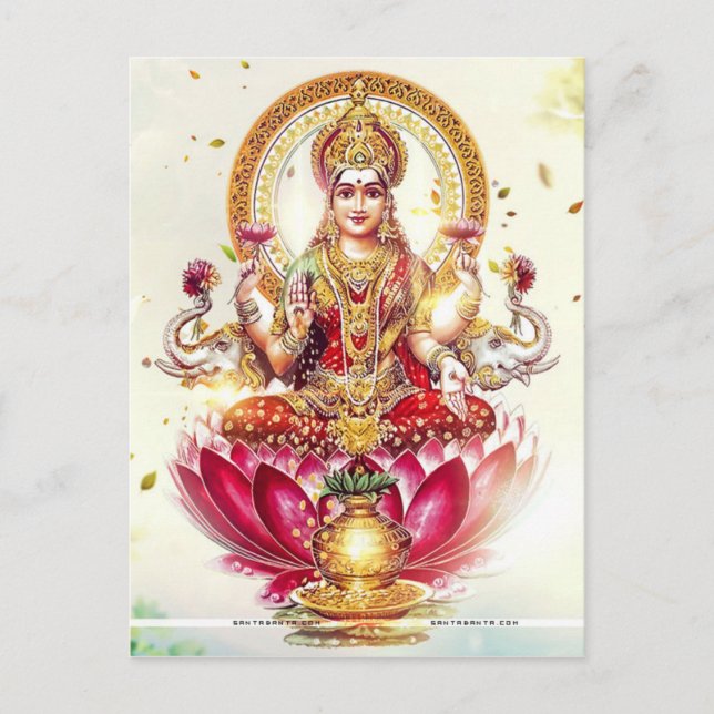POSTAL GODDESS LAKSHMI (Anverso)