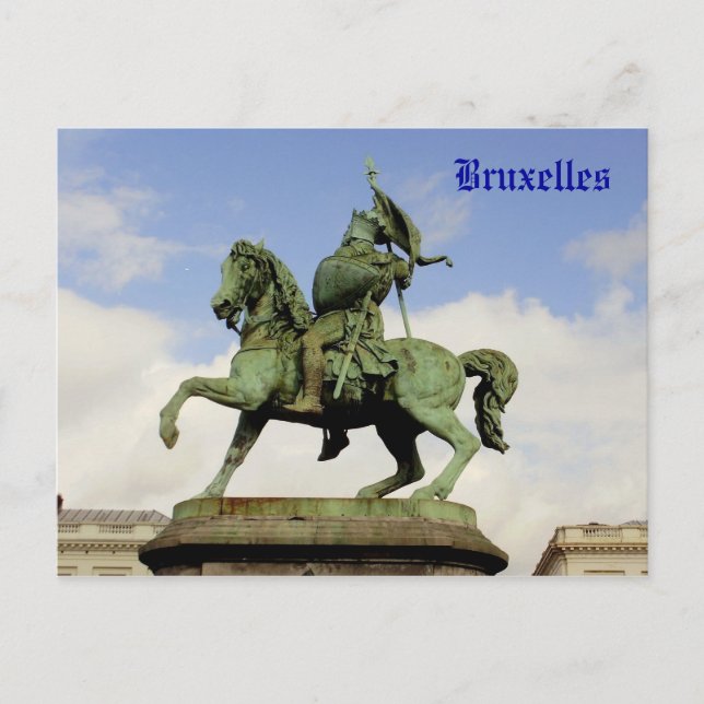 Postal Godfrey de Bouillon (Anverso)