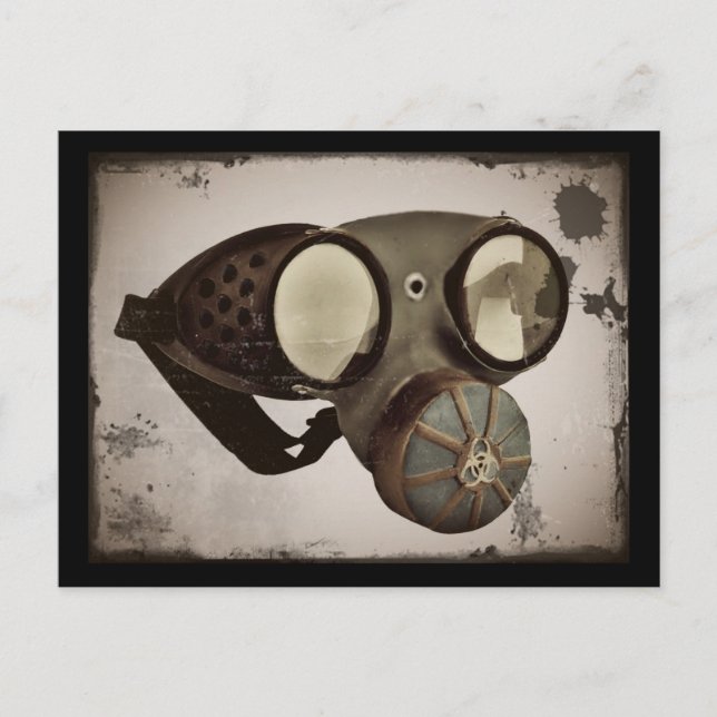Postal Goggles inspirados en el Steampunk (Anverso)