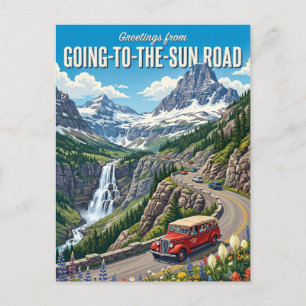 Postal Going-to-the-Sun Road Montana