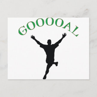 Postal Gol - El diseño del fútbol dice "Gooooal"