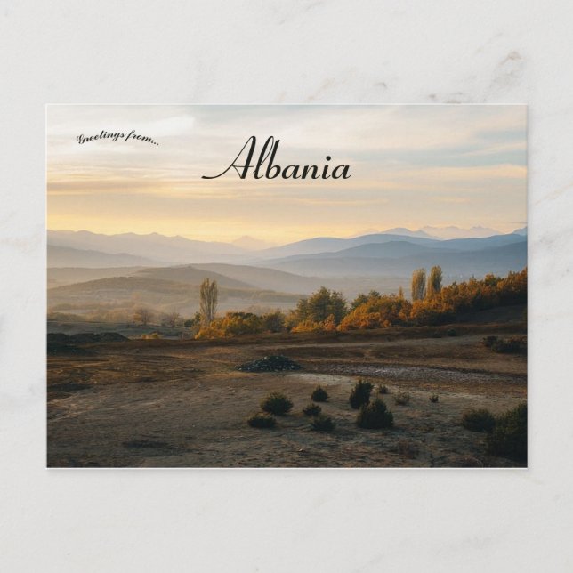 Postal Golaj Albania (Anverso)