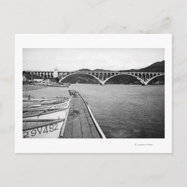 Postal Gold Beach, los muelles de Oregon y el puente sobr (Anverso)