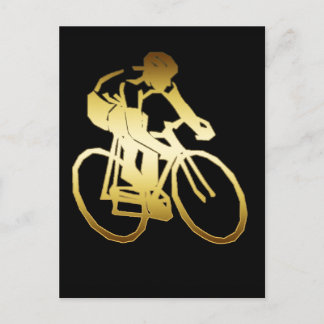 POSTAL GOLD BIKE RIDER