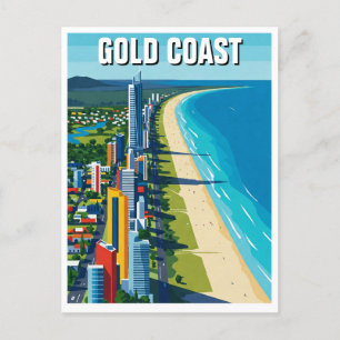 Postal Gold Coast Australia Travel Resumen de diseño