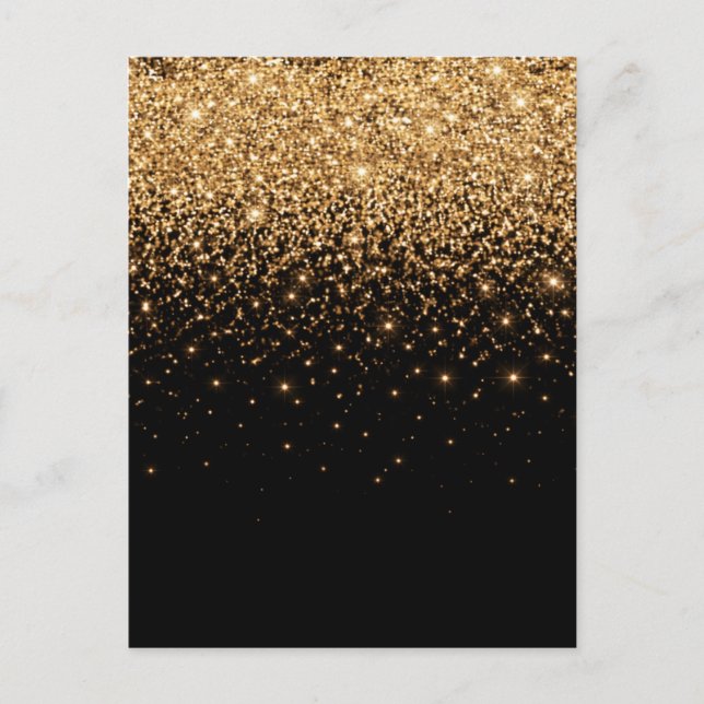 Postal Gold Glitter Sparkle Elegant Luxury Texture        (Anverso)