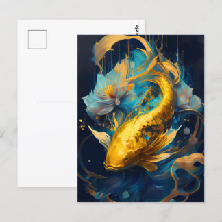 Postal Gold Koi :