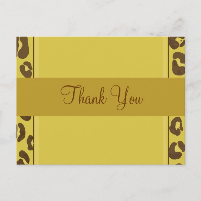 Postal Gold Leopard Gracias (Anverso)