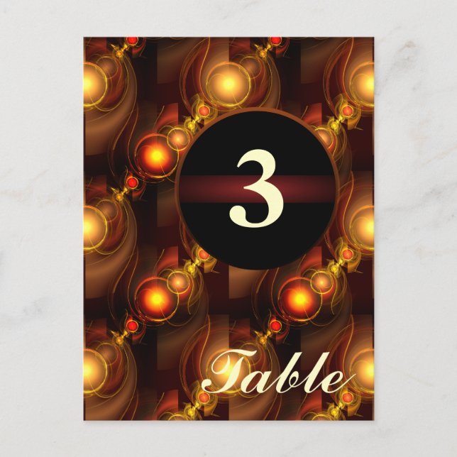 Postal Gold Modern Boho Elegant Abstract Art Pattern #501 (Anverso)